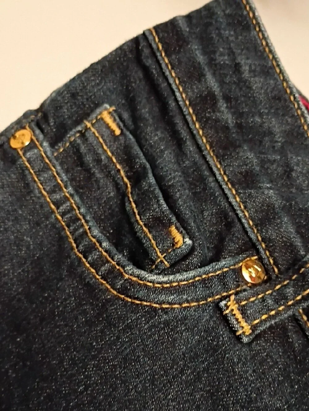 kate spade Dark Blue Bootcut Jeans with Contrast Stitching